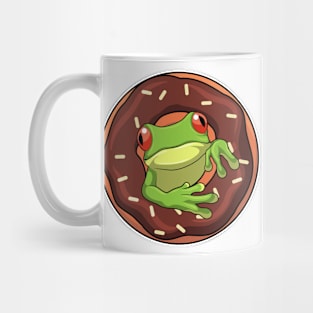 Frog with Donut Mug